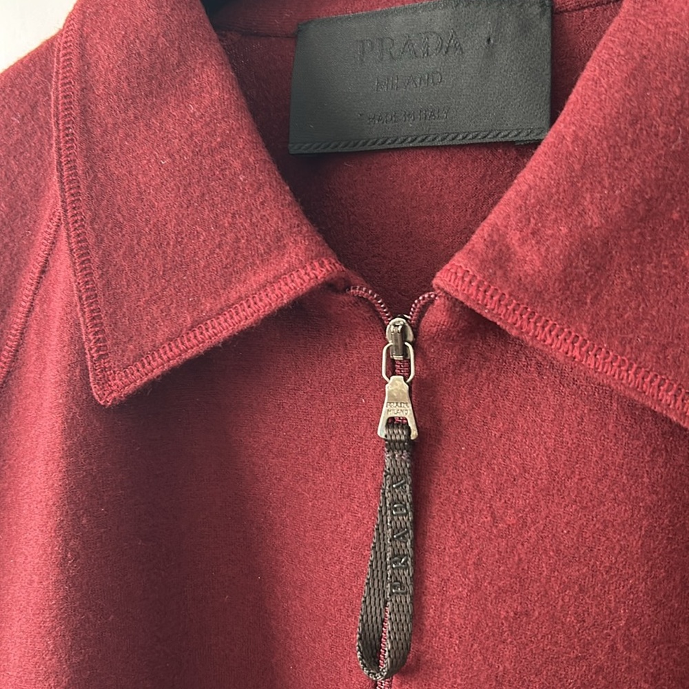 Prada Wool 1/4 Zip Up - Picture 4 of 7